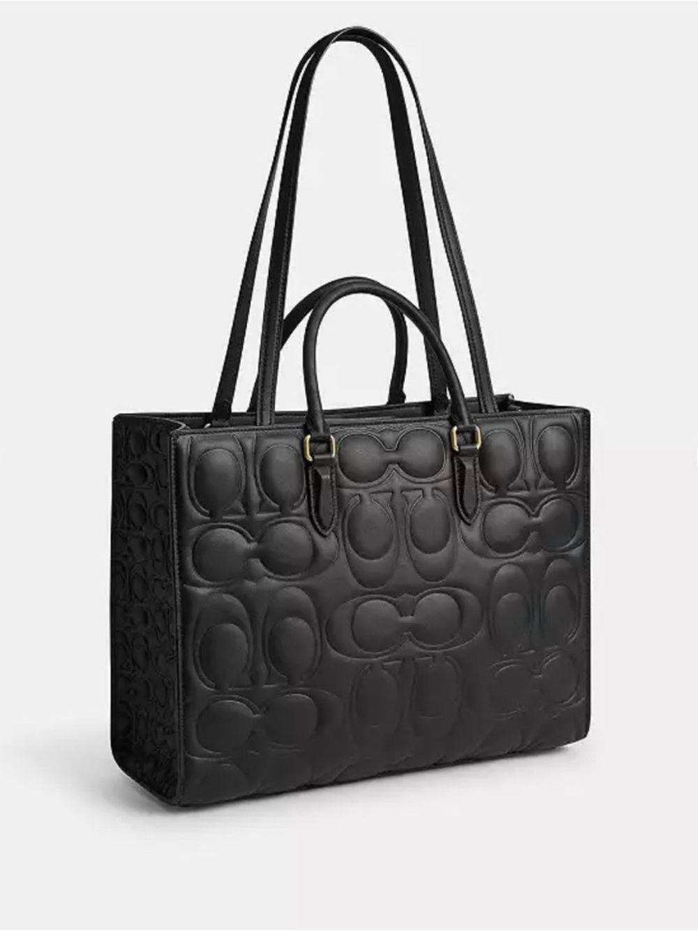 Coach Maggie Tote Bag In Signature Leather - Picture 3 of 11